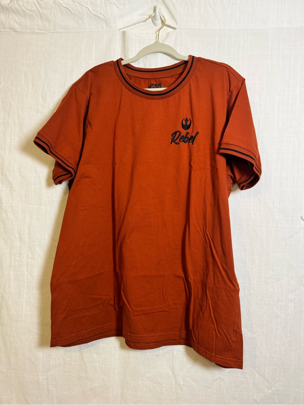 Rebel Graphic Tee - Rust Red Short Sleeve Shirt